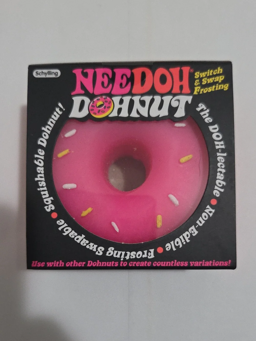 Needoh Dohnut Pink Switch & Swap Frosting W/Sprinkles-Authentic